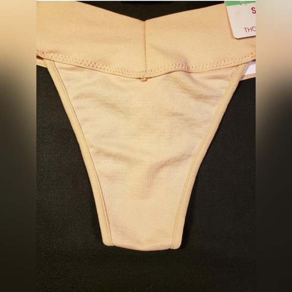 TWO (2) NWT New So Brand Carmine Rose / Tan Medium G-String / Thong - Picture 5 of 12